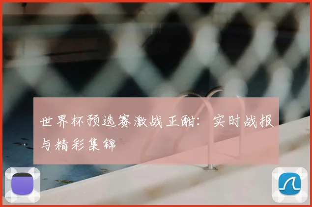 世界杯预选赛激战正酣：实时战报与精彩集锦
